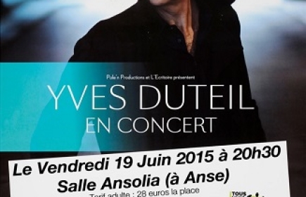Yves DUTEIL en concert à Anse le 19 juin 2015